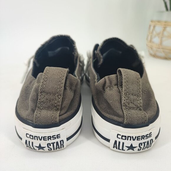 Converse Women's Chuck Taylor All Star Gray Canvas Shoes Size 7 - Picture 3 of 9